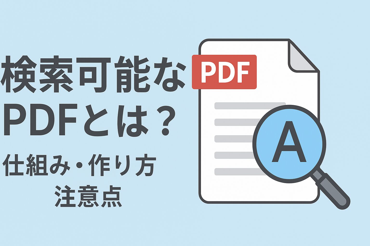 Searchable PDF Basics