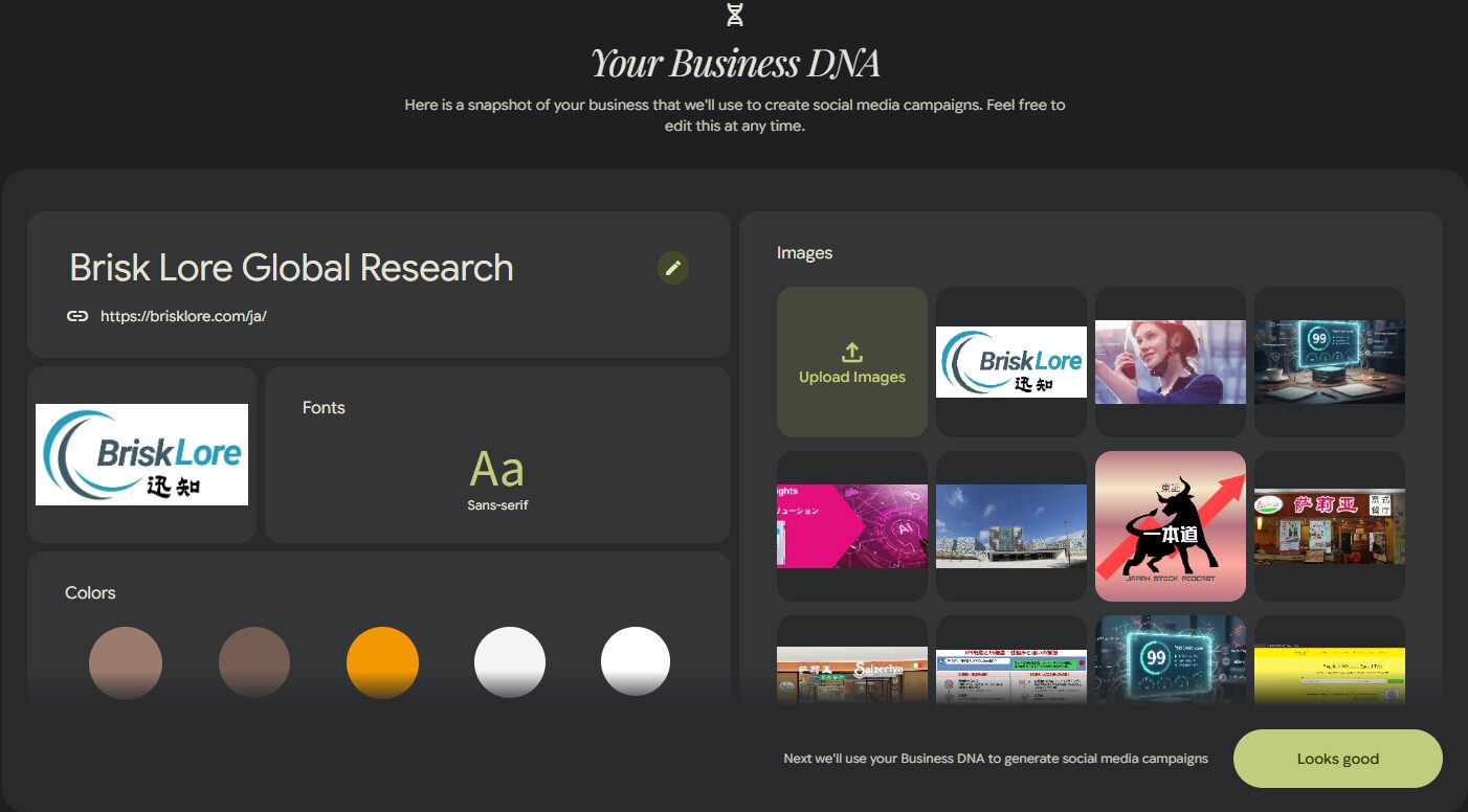 Pomelli's Business DNA Sample1